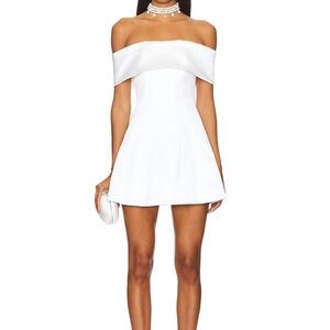 Elegant Off-Shoulder White Dress